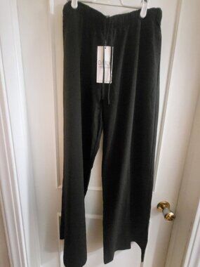 Stradivarius Black Elastic Waist Drawstring Palazzo Pants XL – NWT